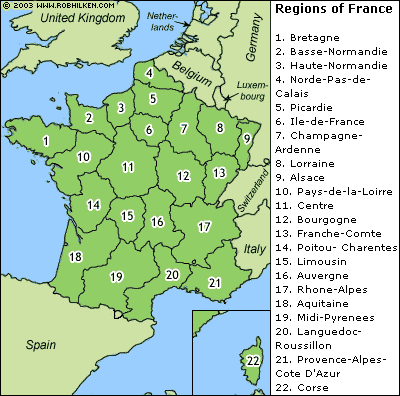 Map of France